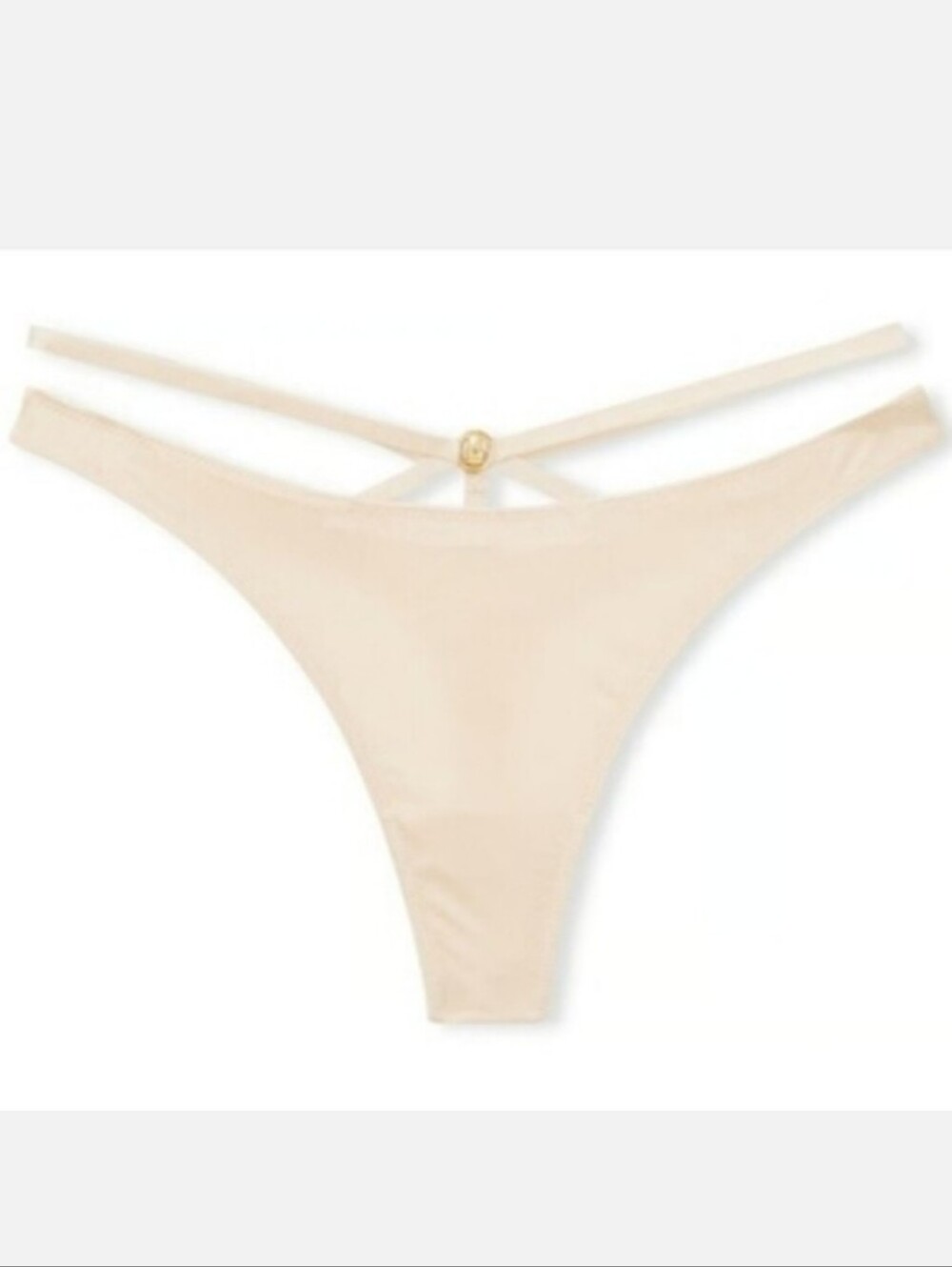 Victoria's secret very sexy so obsessed strappy thong panty CREAM XXL